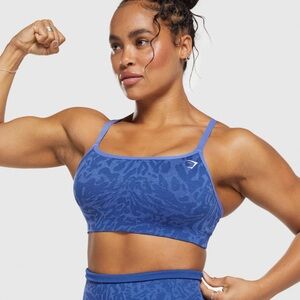 Adapt Safari Seamless Sports Bra Wave Blue/Iris Blue